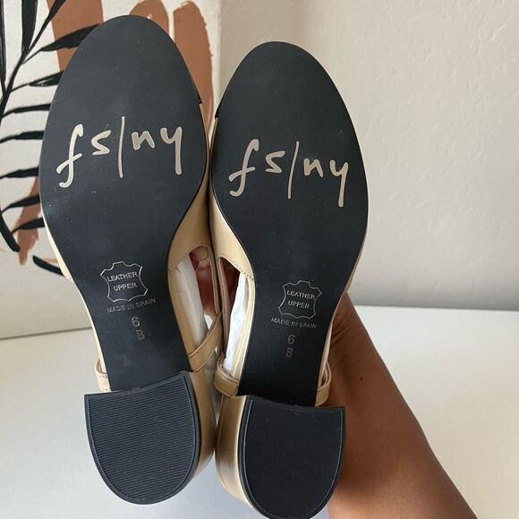 NEW Tuckernuck FS/NY‎ Black Baton Camel Nappa Leather Slingback Mules Size 6 - Picture 9 of 10